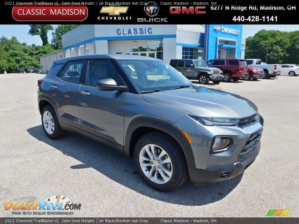 2021 Chevrolet TrailBlazer LS Satin Steel Metallic / Jet Black/Medium Ash Gray Photo #1