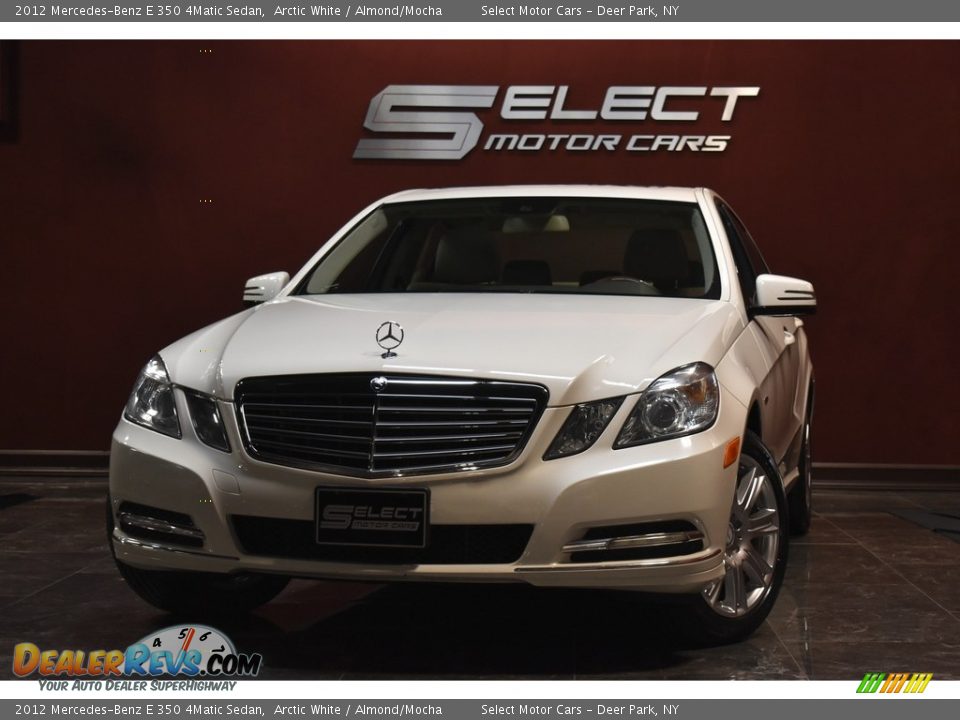 2012 Mercedes-Benz E 350 4Matic Sedan Arctic White / Almond/Mocha Photo #1