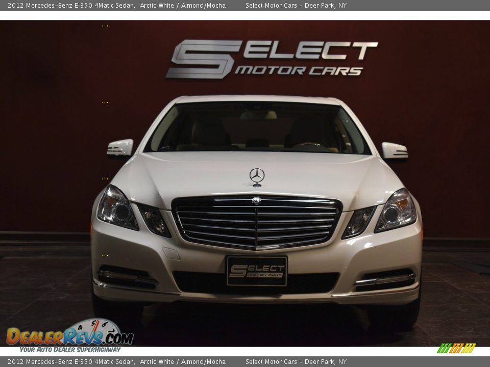 2012 Mercedes-Benz E 350 4Matic Sedan Arctic White / Almond/Mocha Photo #2