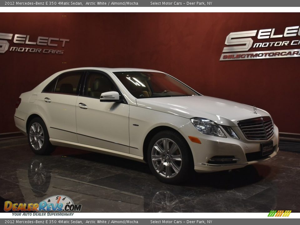 2012 Mercedes-Benz E 350 4Matic Sedan Arctic White / Almond/Mocha Photo #3