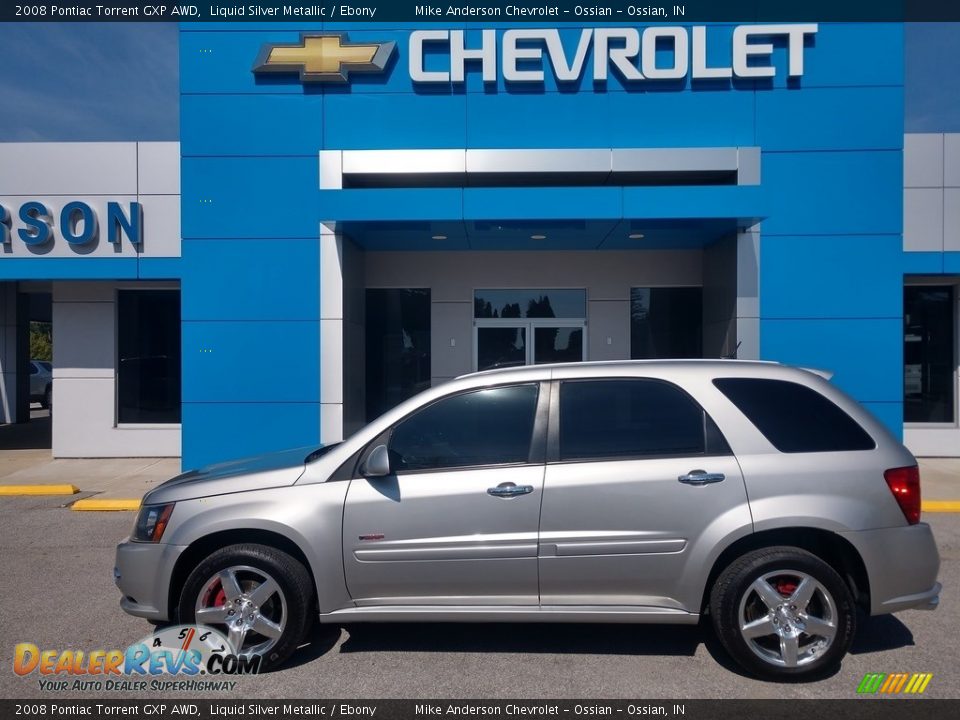 2008 Pontiac Torrent GXP AWD Liquid Silver Metallic / Ebony Photo #1