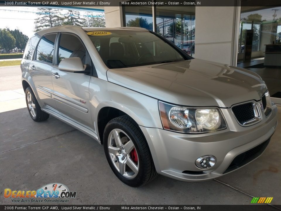 2008 Pontiac Torrent GXP AWD Liquid Silver Metallic / Ebony Photo #2