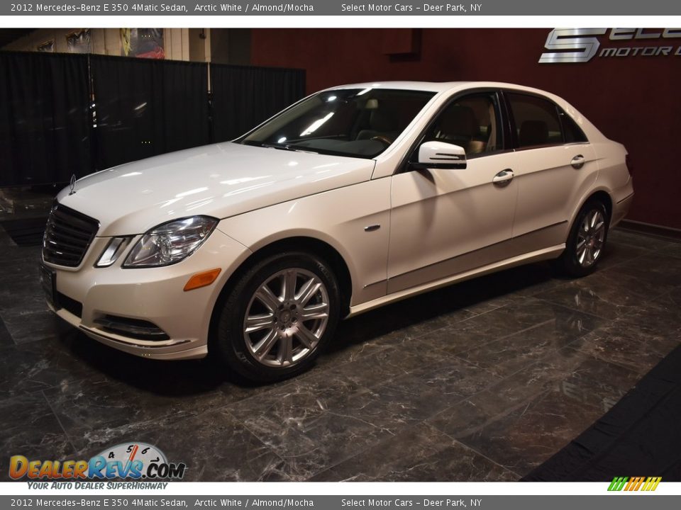 2012 Mercedes-Benz E 350 4Matic Sedan Arctic White / Almond/Mocha Photo #5