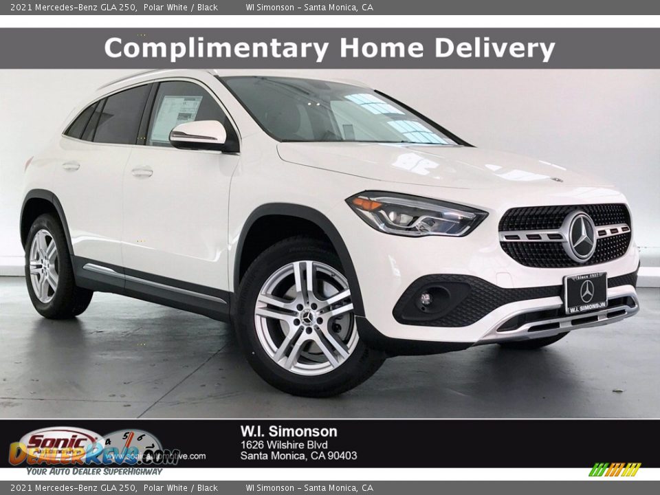 2021 Mercedes-Benz GLA 250 Polar White / Black Photo #1