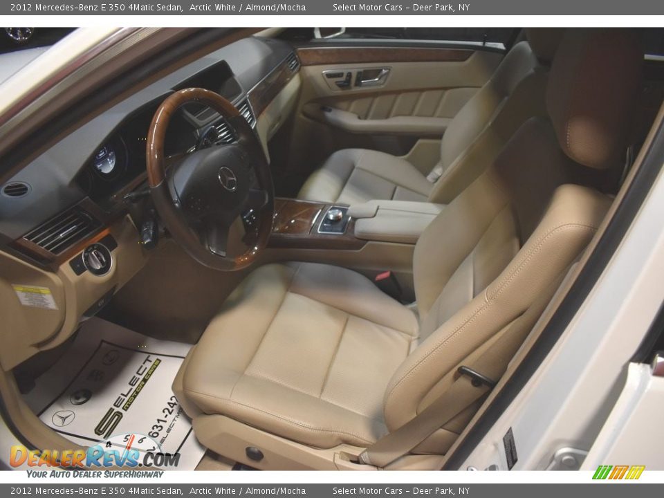 2012 Mercedes-Benz E 350 4Matic Sedan Arctic White / Almond/Mocha Photo #7