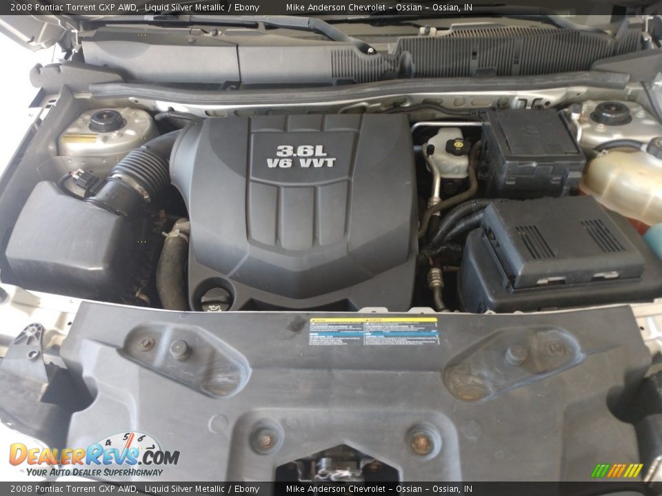 2008 Pontiac Torrent GXP AWD Liquid Silver Metallic / Ebony Photo #10