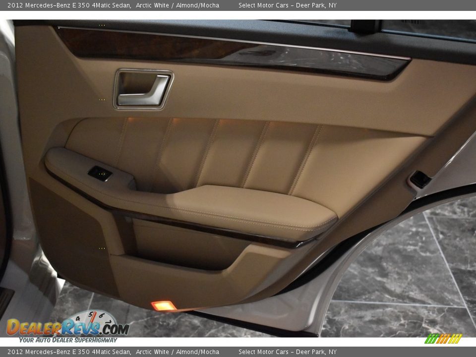 2012 Mercedes-Benz E 350 4Matic Sedan Arctic White / Almond/Mocha Photo #18