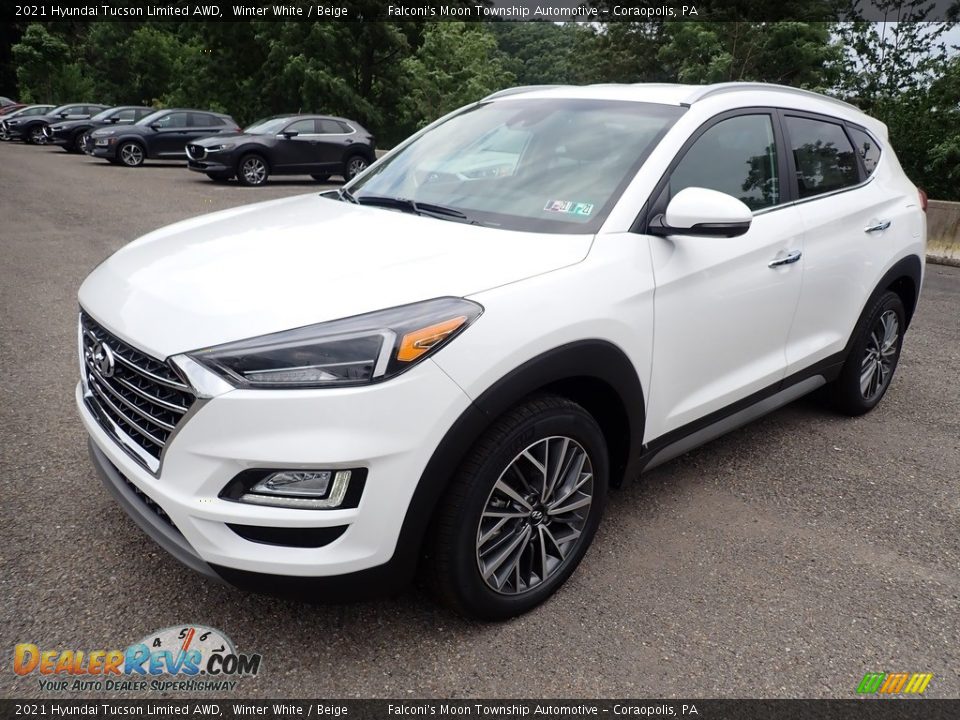 Front 3/4 View of 2021 Hyundai Tucson Limited AWD Photo #6