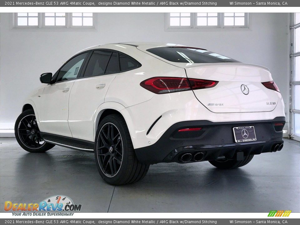 2021 Mercedes-Benz GLE 53 AMG 4Matic Coupe designo Diamond White Metallic / AMG Black w/Diamond Stitching Photo #2