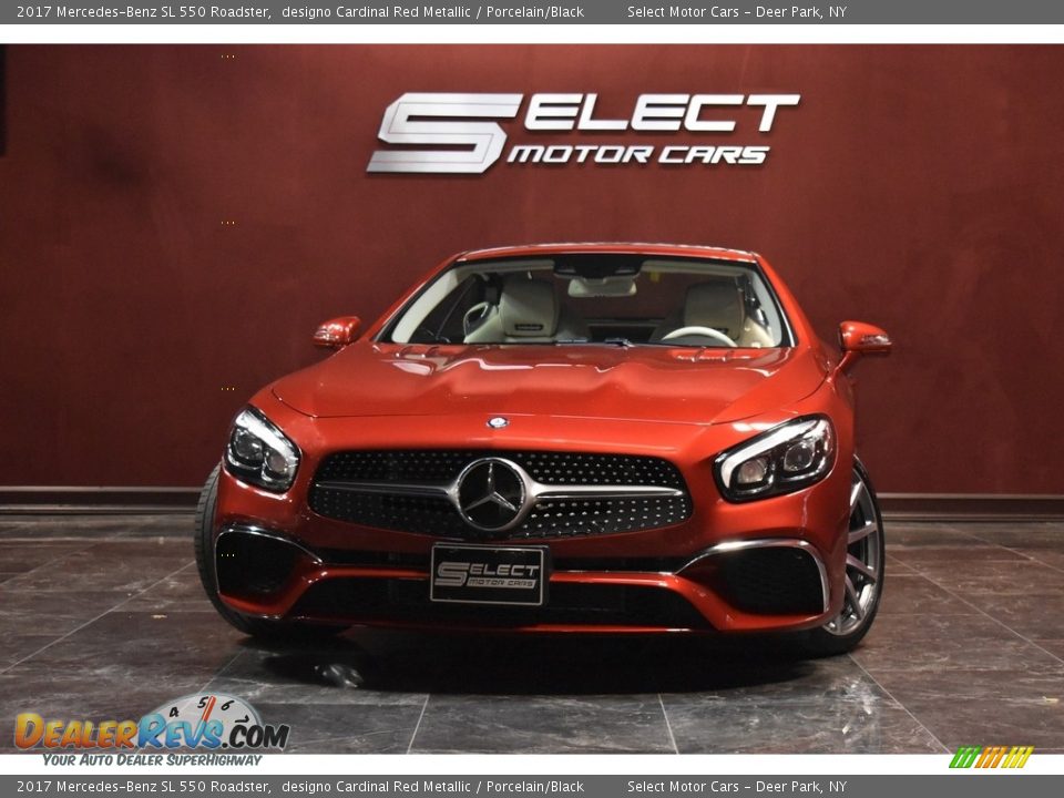 2017 Mercedes-Benz SL 550 Roadster designo Cardinal Red Metallic / Porcelain/Black Photo #1