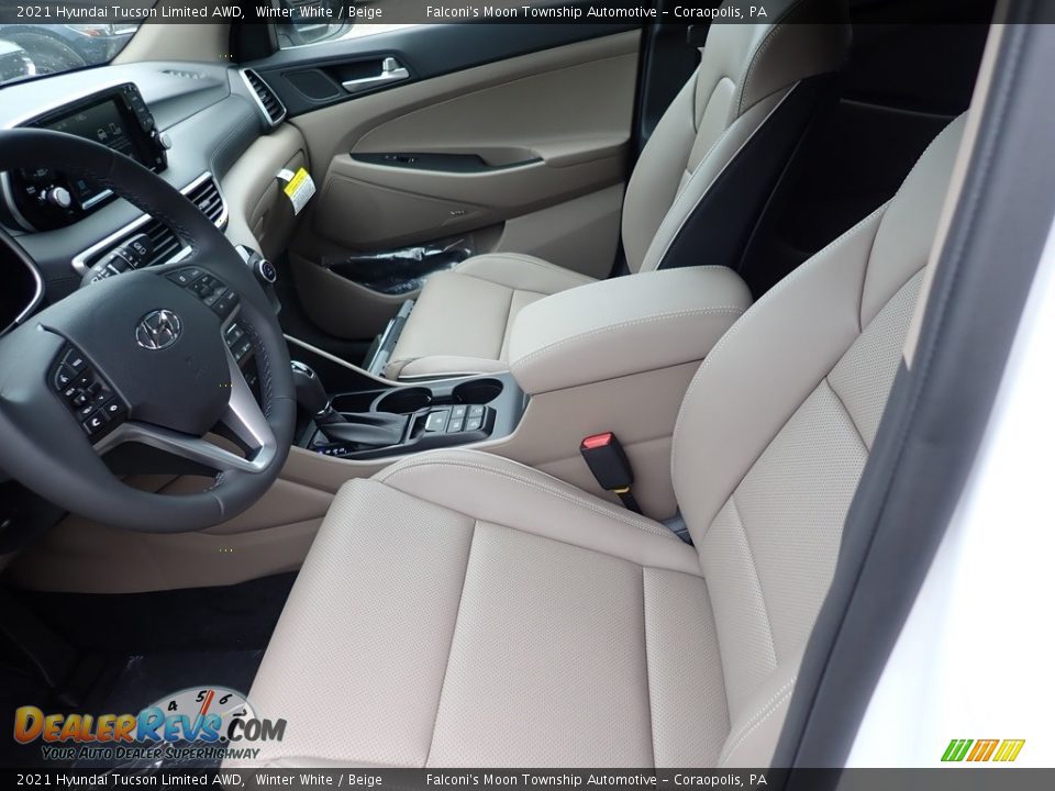 Front Seat of 2021 Hyundai Tucson Limited AWD Photo #11
