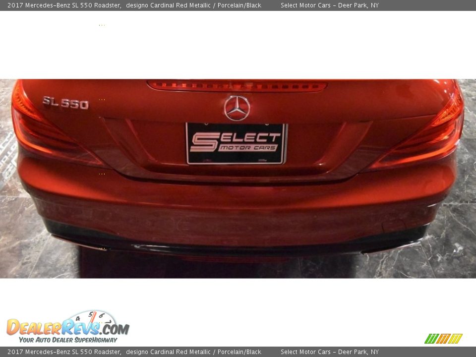 2017 Mercedes-Benz SL 550 Roadster designo Cardinal Red Metallic / Porcelain/Black Photo #6