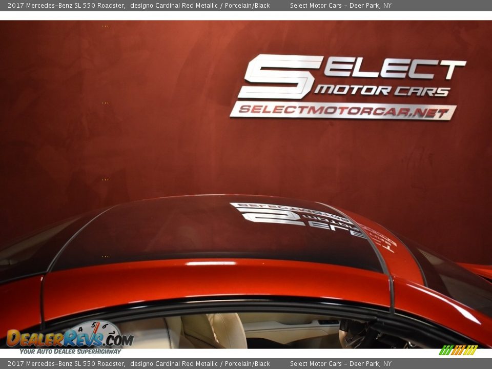 2017 Mercedes-Benz SL 550 Roadster designo Cardinal Red Metallic / Porcelain/Black Photo #7