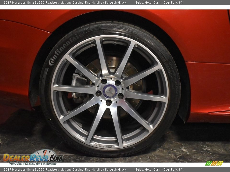 2017 Mercedes-Benz SL 550 Roadster designo Cardinal Red Metallic / Porcelain/Black Photo #8