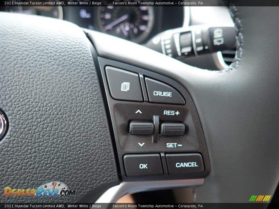 2021 Hyundai Tucson Limited AWD Steering Wheel Photo #16