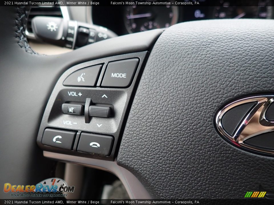 2021 Hyundai Tucson Limited AWD Steering Wheel Photo #17