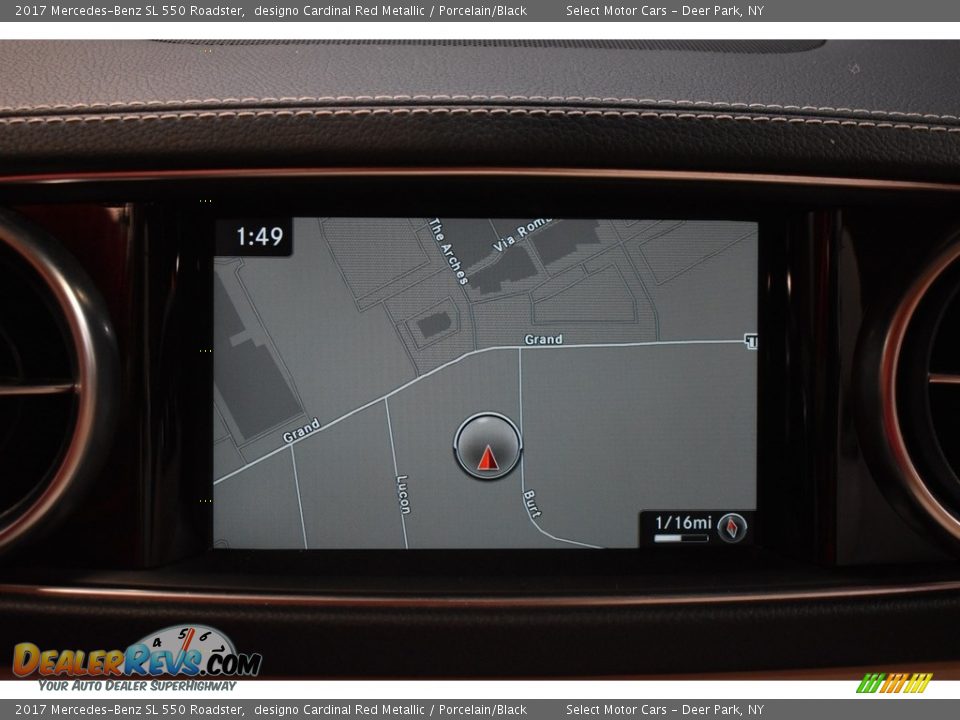 2017 Mercedes-Benz SL 550 Roadster designo Cardinal Red Metallic / Porcelain/Black Photo #12