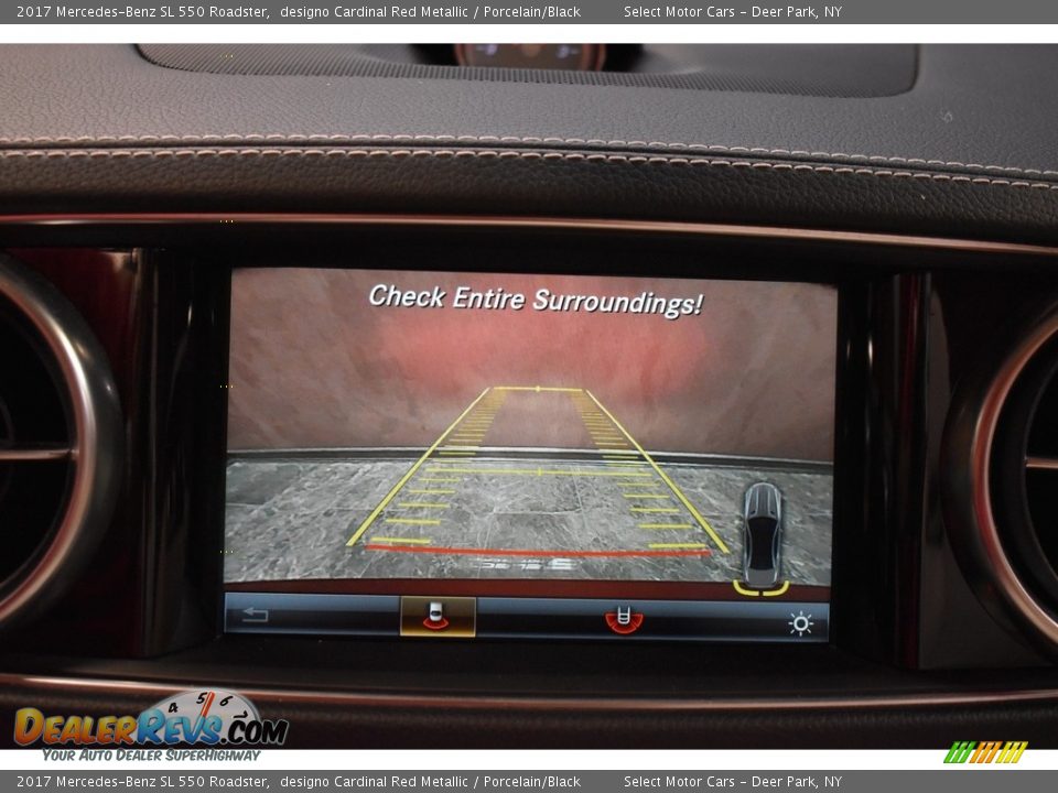 2017 Mercedes-Benz SL 550 Roadster designo Cardinal Red Metallic / Porcelain/Black Photo #13