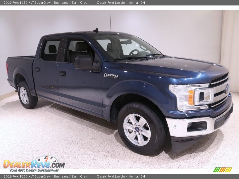 2019 Ford F150 XLT SuperCrew Blue Jeans / Earth Gray Photo #1