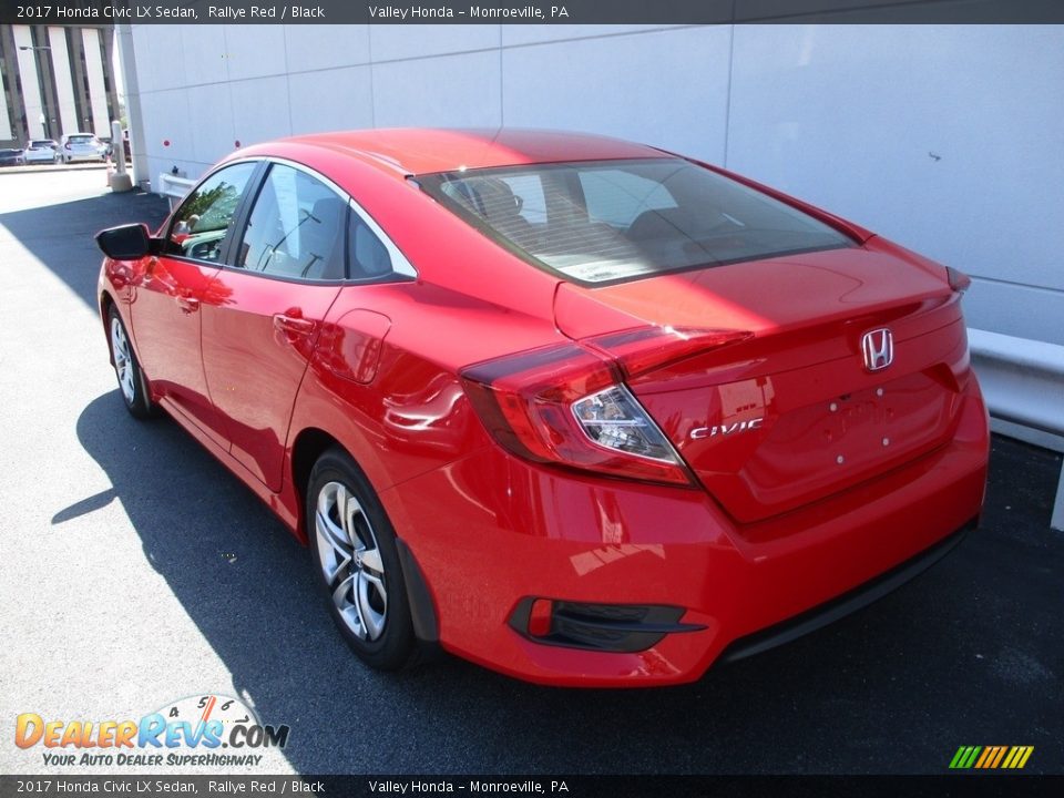 2017 Honda Civic LX Sedan Rallye Red / Black Photo #3