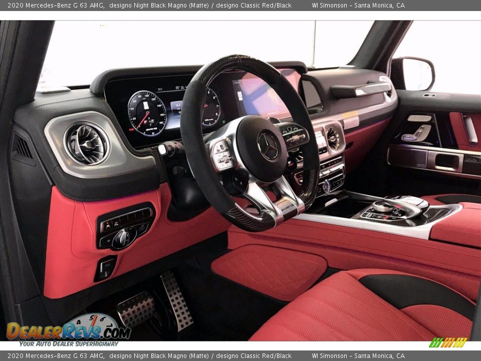 2020 Mercedes-Benz G 63 AMG designo Night Black Magno (Matte) / designo Classic Red/Black Photo #4