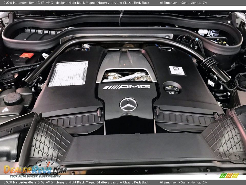 2020 Mercedes-Benz G 63 AMG designo Night Black Magno (Matte) / designo Classic Red/Black Photo #8