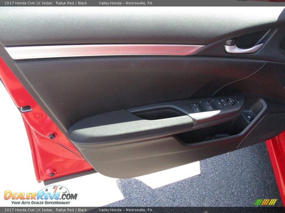 2017 Honda Civic LX Sedan Rallye Red / Black Photo #10