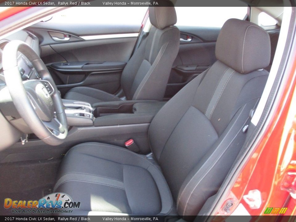 2017 Honda Civic LX Sedan Rallye Red / Black Photo #11