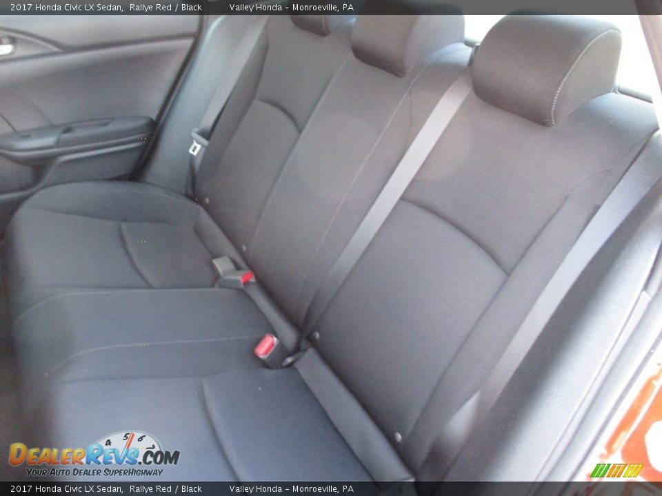 2017 Honda Civic LX Sedan Rallye Red / Black Photo #12