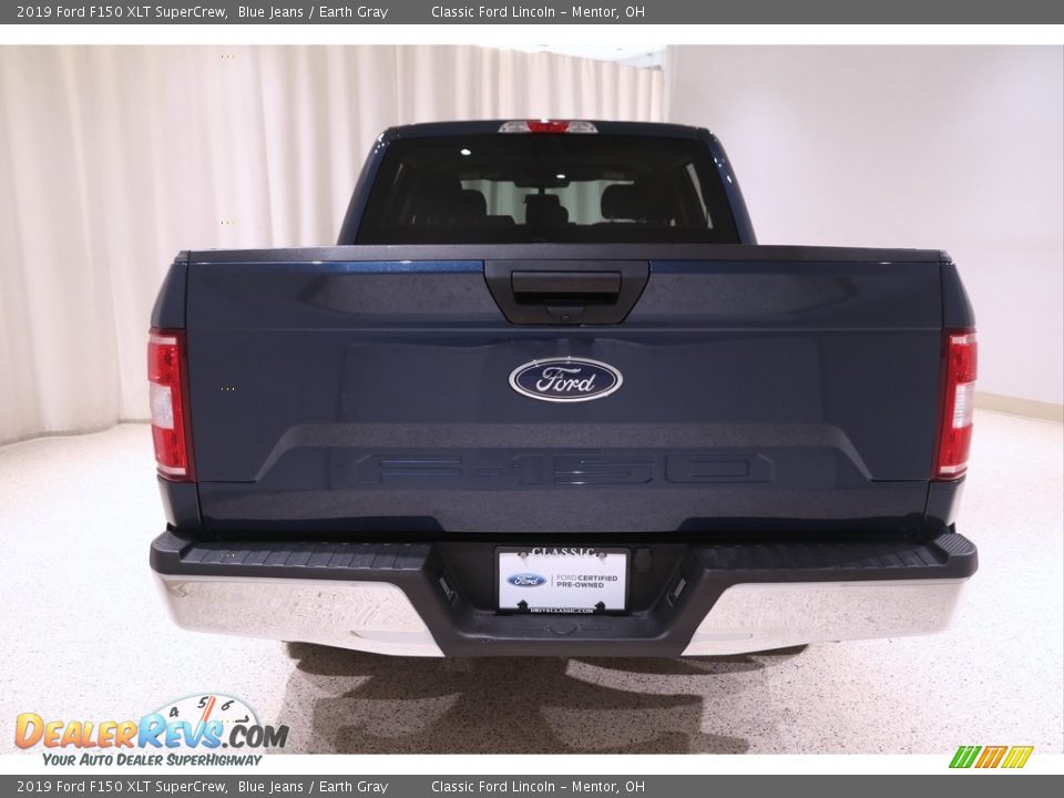 2019 Ford F150 XLT SuperCrew Blue Jeans / Earth Gray Photo #18