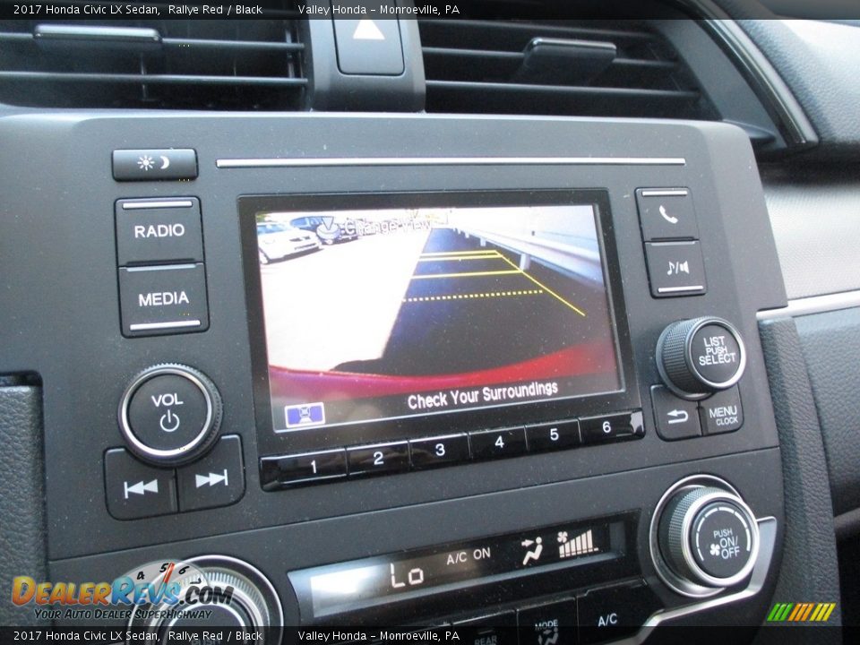 2017 Honda Civic LX Sedan Rallye Red / Black Photo #16