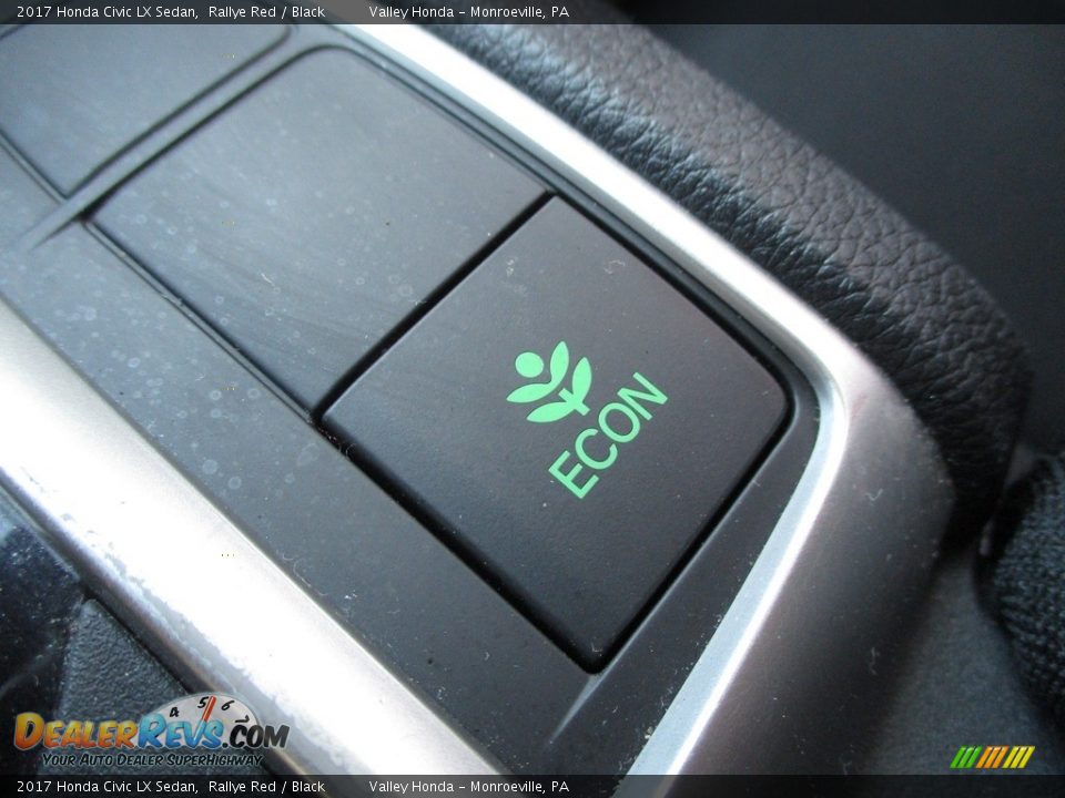 2017 Honda Civic LX Sedan Rallye Red / Black Photo #17