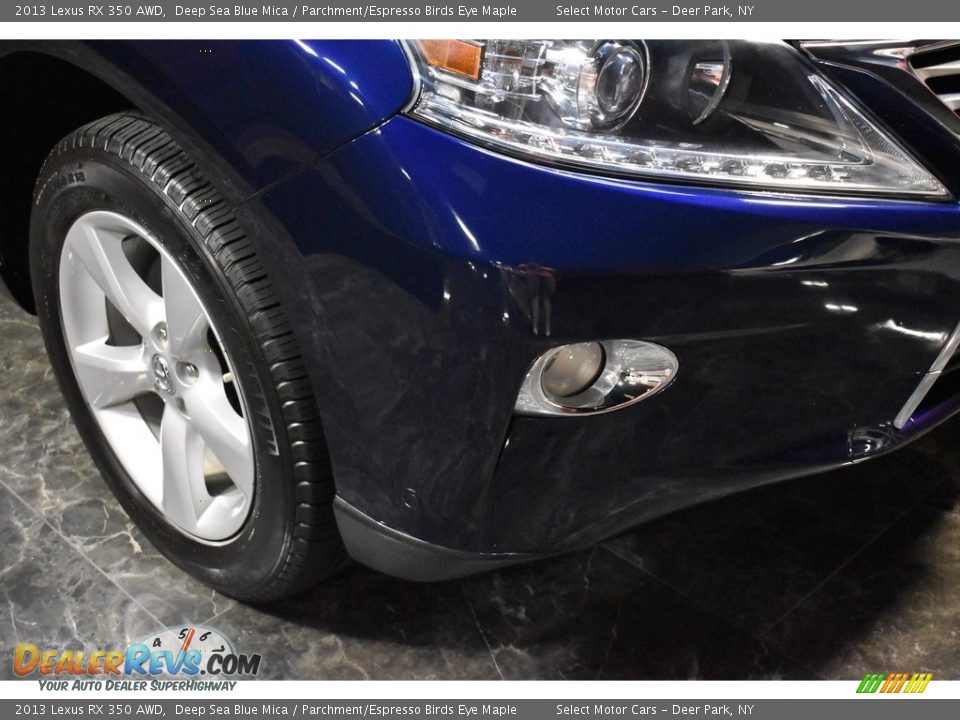 2013 Lexus RX 350 AWD Deep Sea Blue Mica / Parchment/Espresso Birds Eye Maple Photo #6