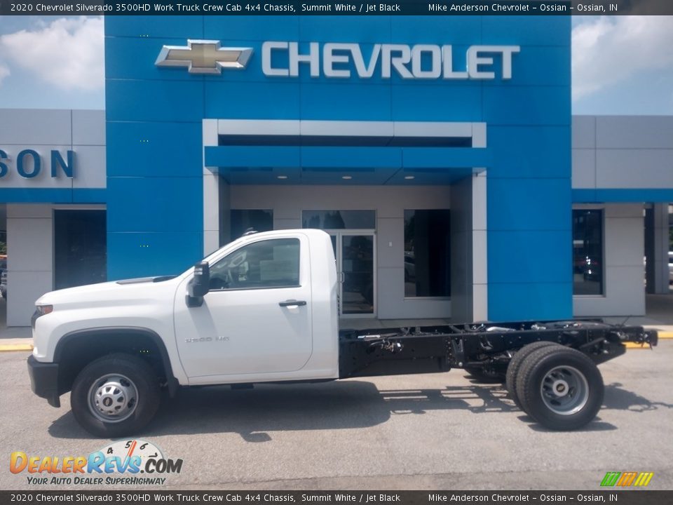 2020 Chevrolet Silverado 3500HD Work Truck Crew Cab 4x4 Chassis Summit White / Jet Black Photo #1