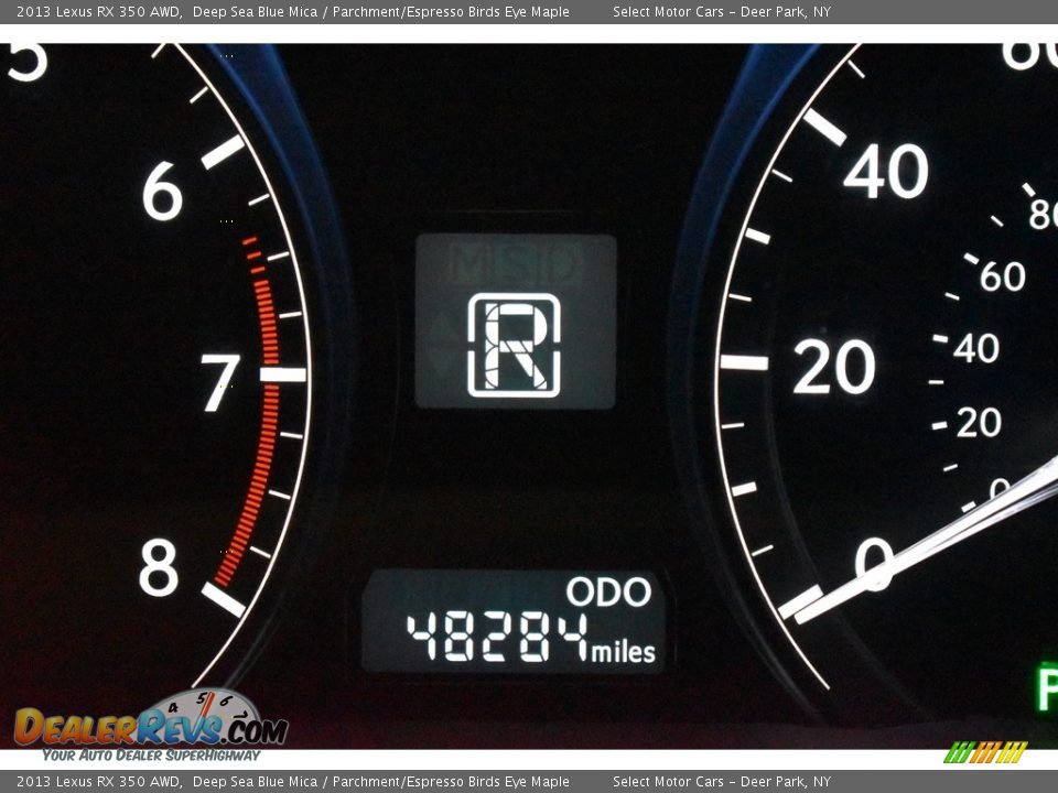 2013 Lexus RX 350 AWD Deep Sea Blue Mica / Parchment/Espresso Birds Eye Maple Photo #23