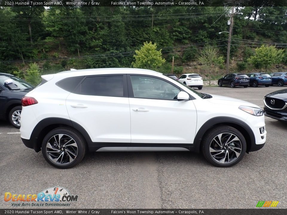 2020 Hyundai Tucson Sport AWD Winter White / Gray Photo #1