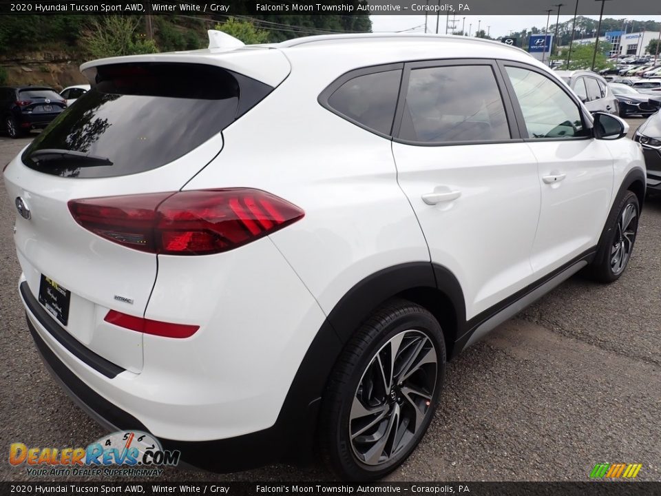 2020 Hyundai Tucson Sport AWD Winter White / Gray Photo #2