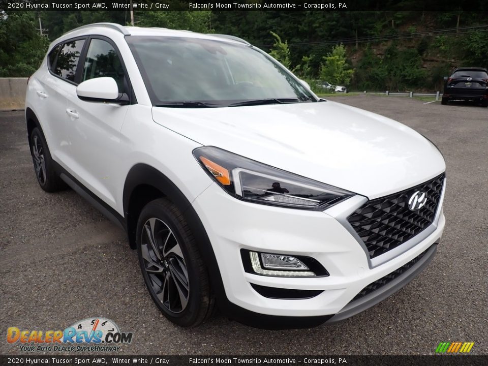 2020 Hyundai Tucson Sport AWD Winter White / Gray Photo #3