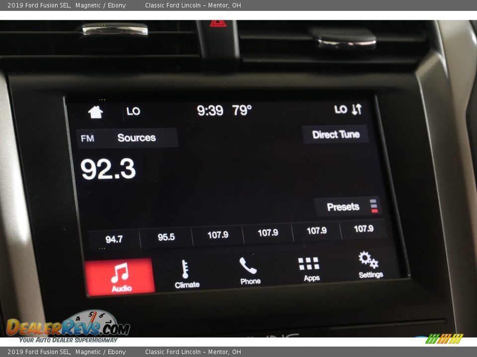 2019 Ford Fusion SEL Magnetic / Ebony Photo #10
