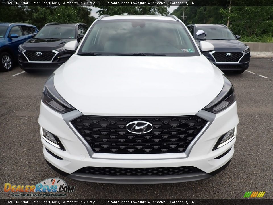 2020 Hyundai Tucson Sport AWD Winter White / Gray Photo #4