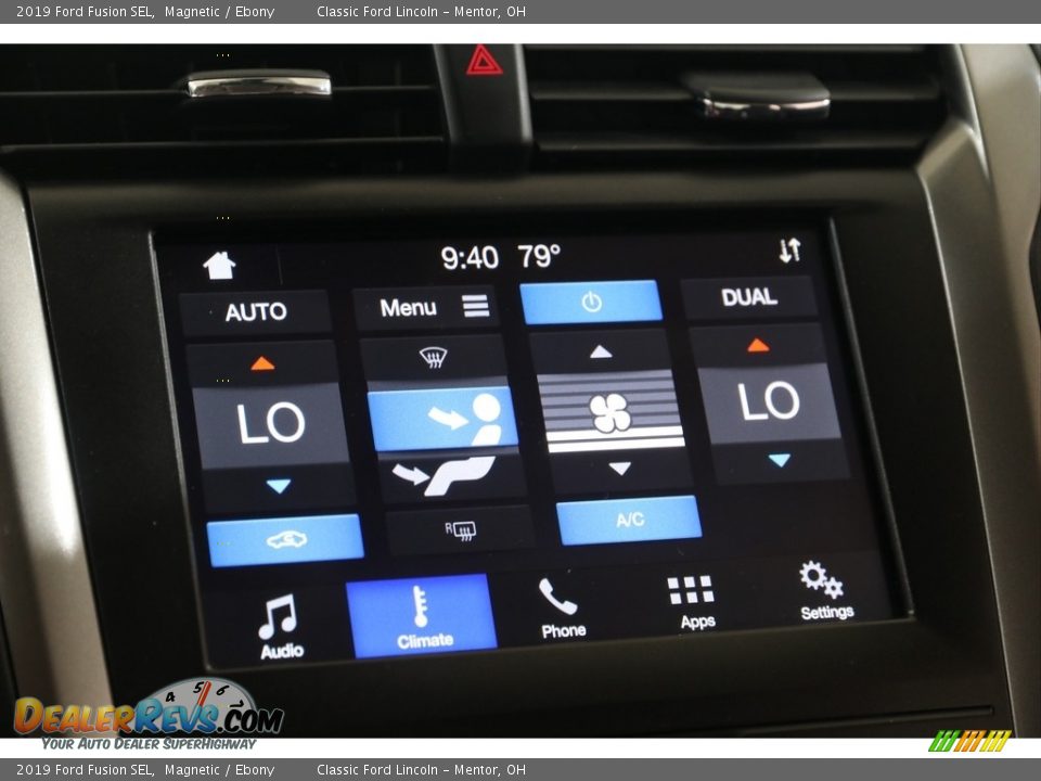 2019 Ford Fusion SEL Magnetic / Ebony Photo #11