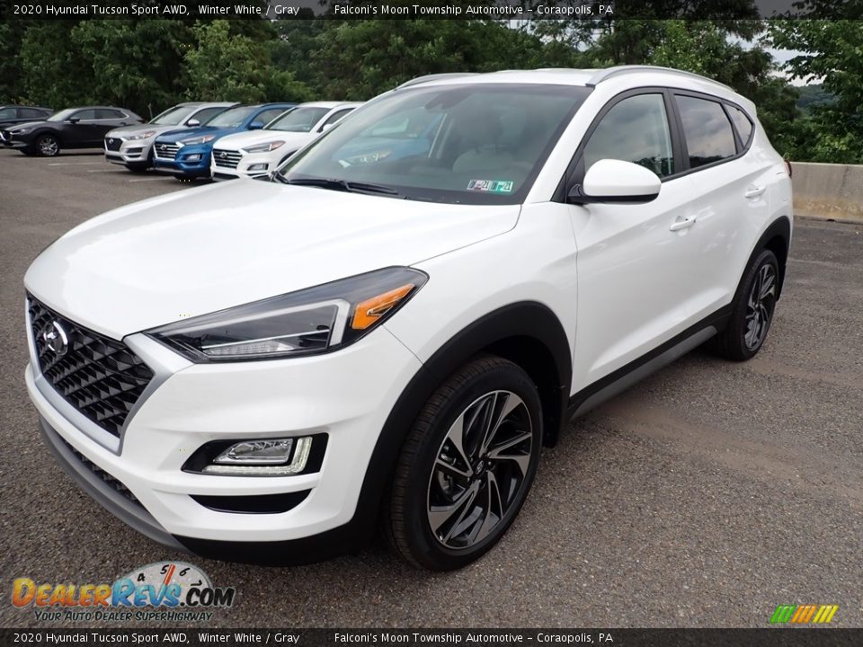 2020 Hyundai Tucson Sport AWD Winter White / Gray Photo #5