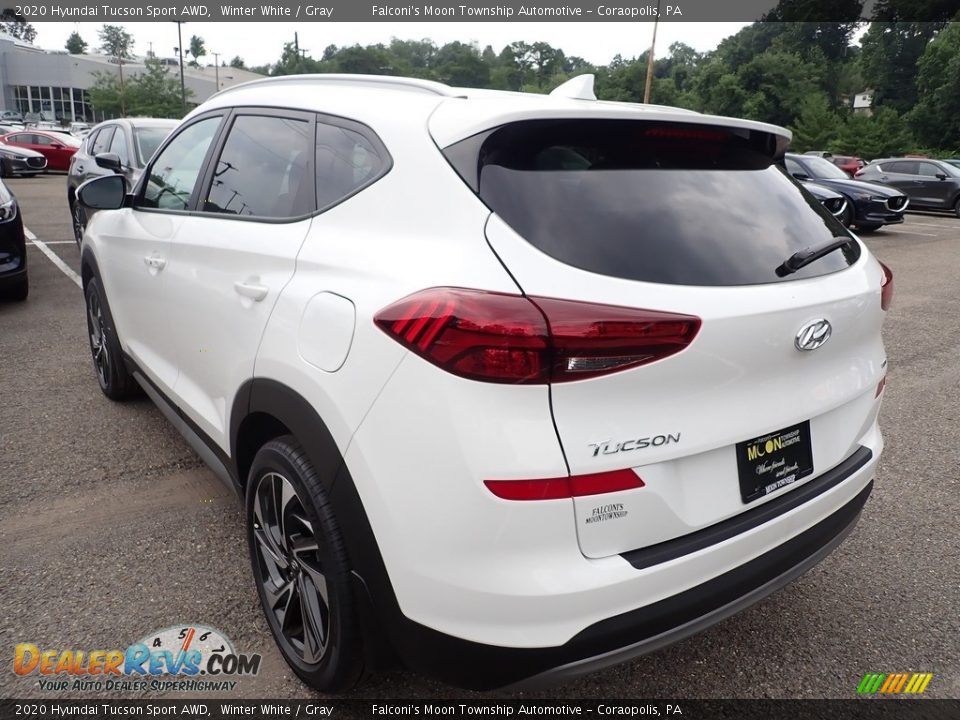 2020 Hyundai Tucson Sport AWD Winter White / Gray Photo #6