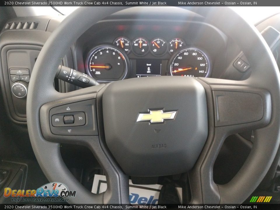 2020 Chevrolet Silverado 3500HD Work Truck Crew Cab 4x4 Chassis Summit White / Jet Black Photo #17