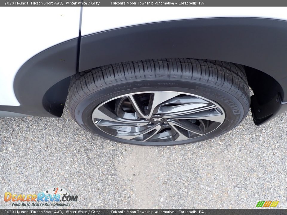 2020 Hyundai Tucson Sport AWD Winter White / Gray Photo #7