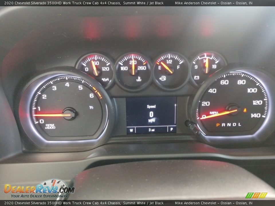 2020 Chevrolet Silverado 3500HD Work Truck Crew Cab 4x4 Chassis Summit White / Jet Black Photo #19