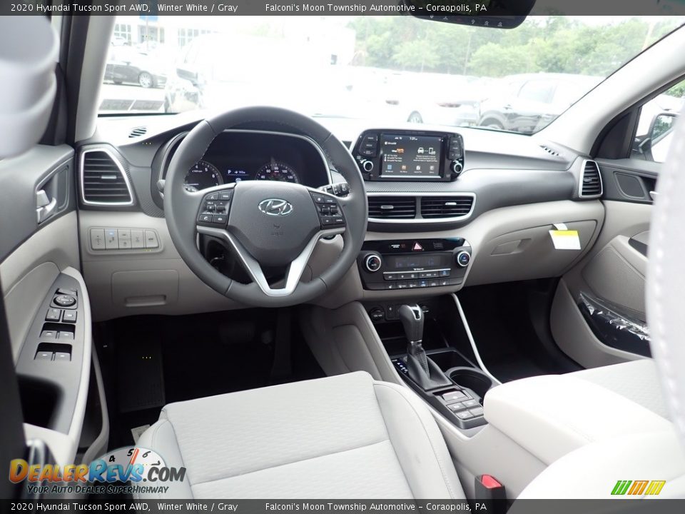 2020 Hyundai Tucson Sport AWD Winter White / Gray Photo #9