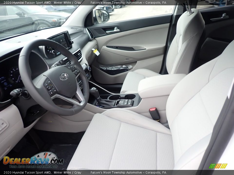 2020 Hyundai Tucson Sport AWD Winter White / Gray Photo #10