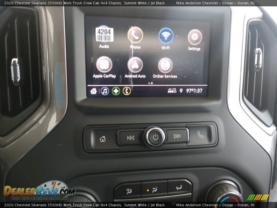 2020 Chevrolet Silverado 3500HD Work Truck Crew Cab 4x4 Chassis Summit White / Jet Black Photo #21