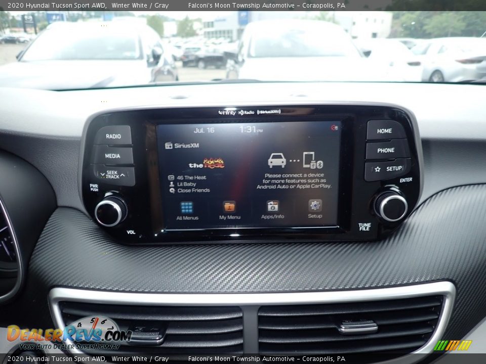 2020 Hyundai Tucson Sport AWD Winter White / Gray Photo #13